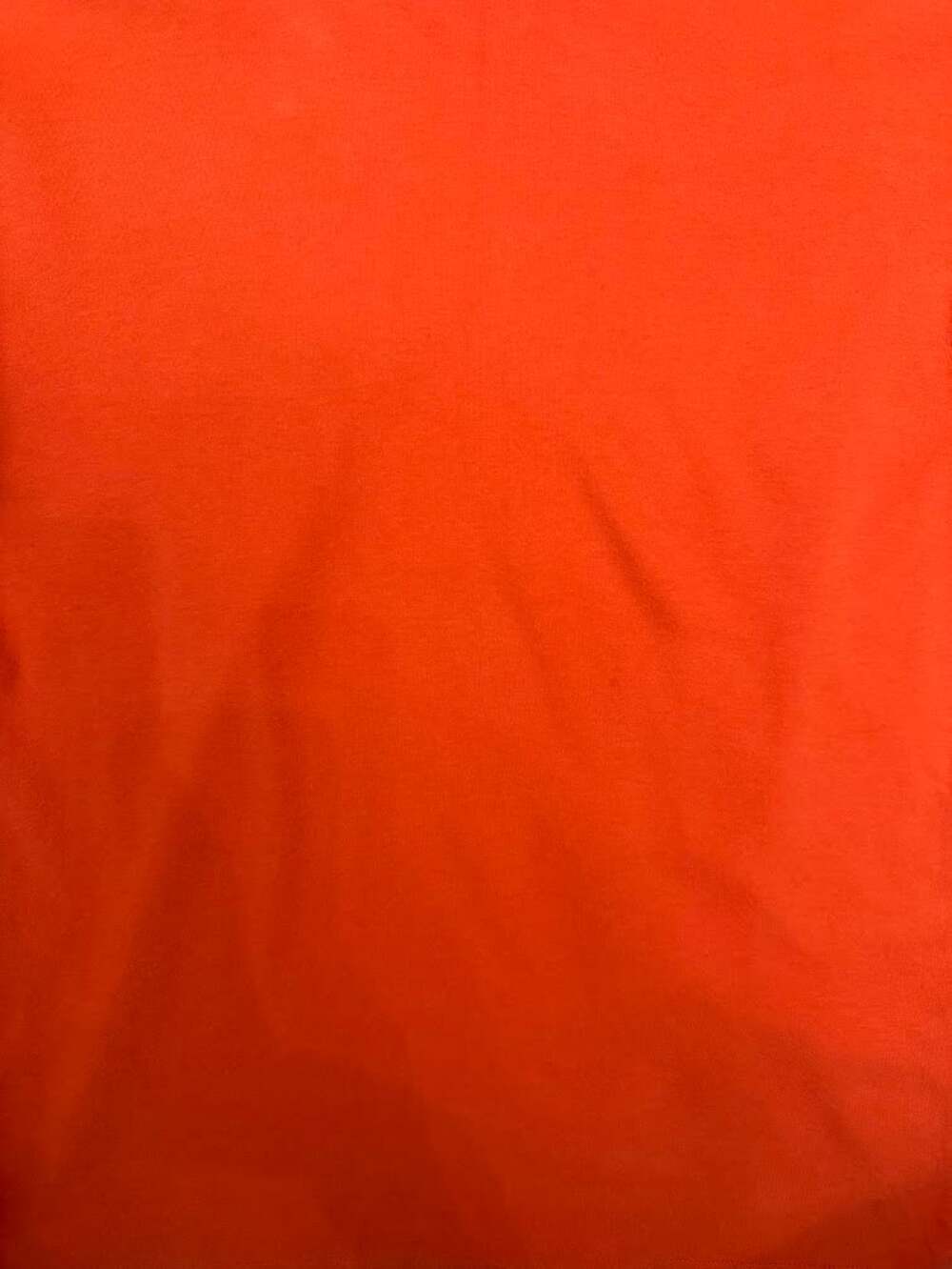 Men’s Orange Cotton Turtleneck Long Sleeve Top Medium - Picture 4 of 5